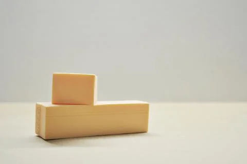 Abstract background with geometric forms and podiums for product presentation Stock Photos