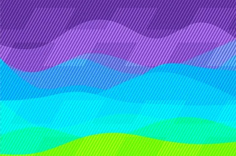 Abstract background with geometric gradient and wavy pattern Stock Illustration
