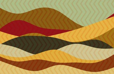 Abstract background with geometric gradient and wavy pattern 스톡 일러스트