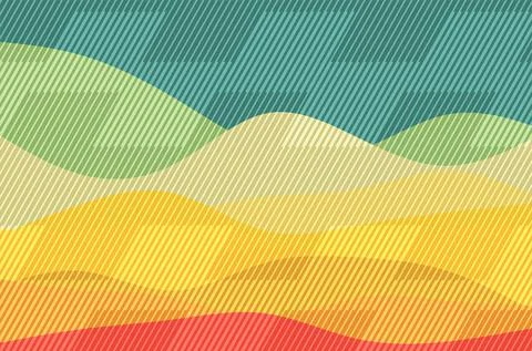 Abstract background with geometric gradient and wavy pattern Stock Illustration