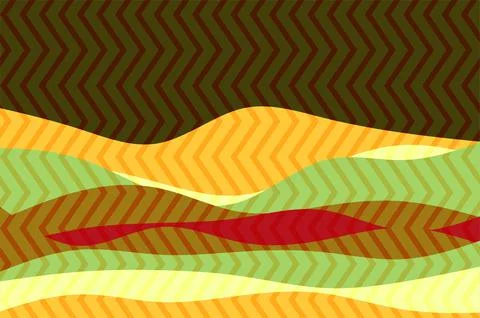 Abstract background with geometric gradient and wavy pattern Stock Illustration
