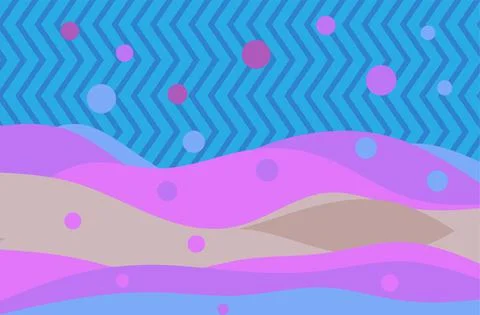 Abstract background with geometric gradient and wavy pattern Stock Illustration