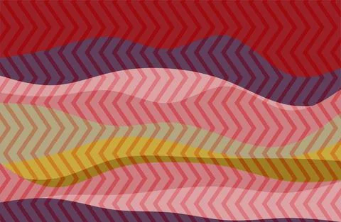 Abstract background with geometric gradient and wavy pattern Illustrazione stock