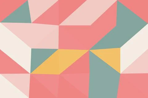 Abstract background with geometric gradient and wavy pattern Stock Illustration