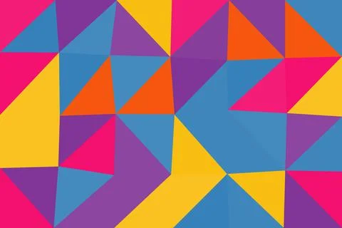 Abstract background with geometric gradient and wavy pattern Stock Illustration