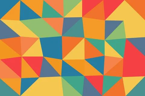 Abstract background with geometric gradient and wavy pattern Stock Illustration