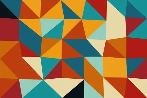 Abstract background with geometric gradient and wavy pattern Illustrazione stock