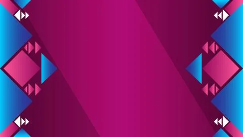 Abstract Background Geometric Gradient Artwork with Pink and Blue Shapes Stock Illustration