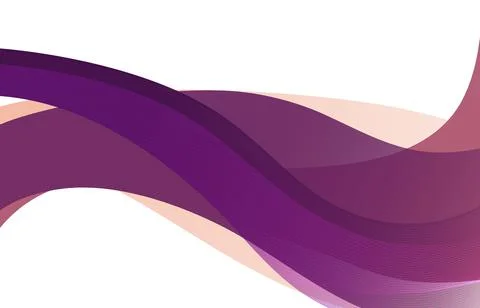 Abstract background of geometric line wave. Violet color tone. Wavy layout de Stock Illustration