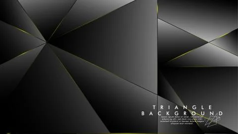 ABSTRACT BACKGROUND OF GEOMETRIC WITH luxurious polygon patterns and YELLOW t Stock Illustration