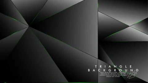 ABSTRACT BACKGROUND OF GEOMETRIC WITH luxurious polygon patterns and GREEN tr Illustrazione stock