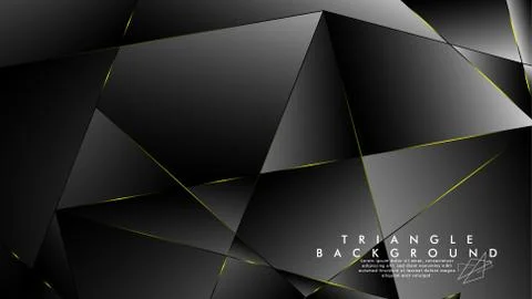 ABSTRACT BACKGROUND OF GEOMETRIC WITH luxurious polygon patterns and YELLOW t Illustrazione stock