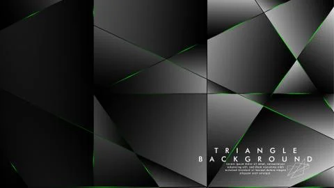 ABSTRACT BACKGROUND OF GEOMETRIC WITH luxurious polygon patterns and GREEN tr イラスト素材