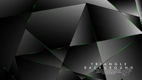 ABSTRACT BACKGROUND OF GEOMETRIC WITH luxurious polygon patterns and GREEN tr イラスト素材