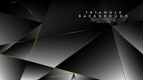 ABSTRACT BACKGROUND OF GEOMETRIC WITH luxurious polygon patterns and YELLOW t Stock Illustration