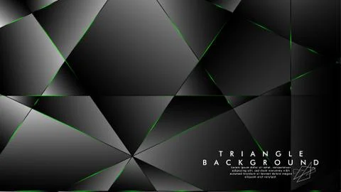ABSTRACT BACKGROUND OF GEOMETRIC WITH luxurious polygon patterns and GREEN tr イラスト素材