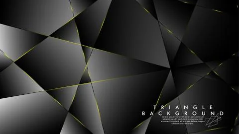 ABSTRACT BACKGROUND OF GEOMETRIC WITH luxurious polygon patterns and YELLOW t Illustrazione stock
