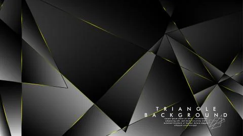ABSTRACT BACKGROUND OF GEOMETRIC WITH luxurious polygon patterns and YELLOW t イラスト素材