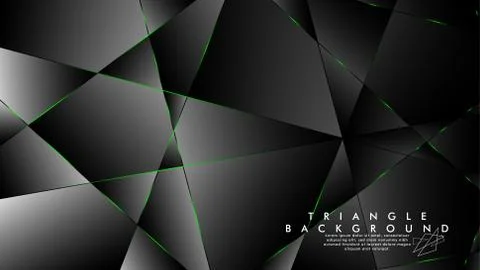 ABSTRACT BACKGROUND OF GEOMETRIC WITH luxurious polygon patterns and GREEN tr イラスト素材