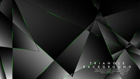 ABSTRACT BACKGROUND OF GEOMETRIC WITH luxurious polygon patterns and GREEN tr イラスト素材