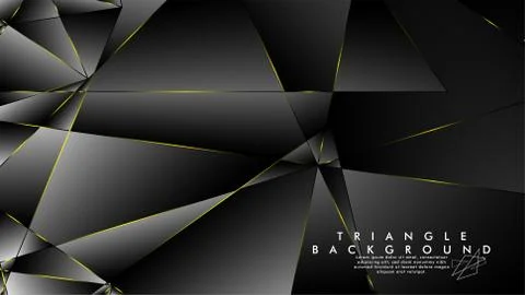ABSTRACT BACKGROUND OF GEOMETRIC WITH luxurious polygon patterns and YELLOW t イラスト素材