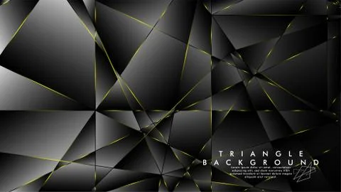ABSTRACT BACKGROUND OF GEOMETRIC WITH luxurious polygon patterns and YELLOW t イラスト素材