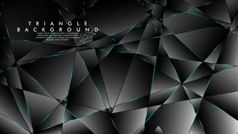 ABSTRACT BACKGROUND OF GEOMETRIC WITH luxurious polygon patterns. BLUE LIGHT  Illustrazione stock