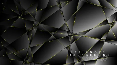 ABSTRACT BACKGROUND OF GEOMETRIC WITH luxurious polygon patterns and YELLOW t Illustrazione stock
