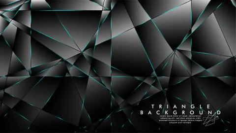 ABSTRACT BACKGROUND OF GEOMETRIC WITH luxurious polygon patterns. BLUE LIGHT  Illustrazione stock