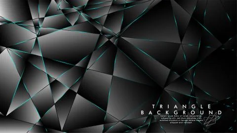 ABSTRACT BACKGROUND OF GEOMETRIC WITH luxurious polygon patterns. BLUE LIGHT  Illustrazione stock