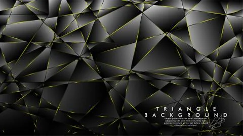 ABSTRACT BACKGROUND OF GEOMETRIC WITH luxurious polygon patterns and YELLOW t Stock Illustration