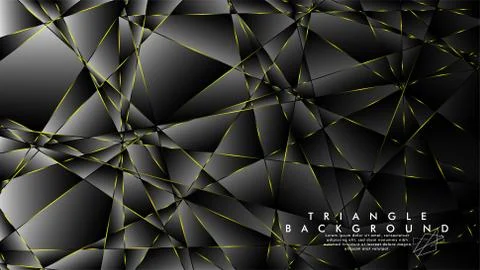 ABSTRACT BACKGROUND OF GEOMETRIC WITH luxurious polygon patterns and YELLOW t Illustrazione stock