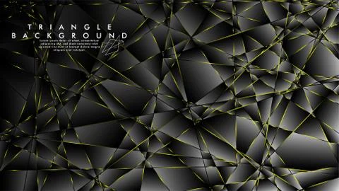 ABSTRACT BACKGROUND OF GEOMETRIC WITH luxurious polygon patterns and YELLOW t Stock Illustration