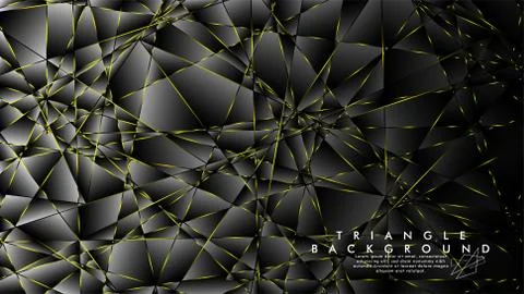 ABSTRACT BACKGROUND OF GEOMETRIC WITH luxurious polygon patterns and YELLOW t Illustrazione stock