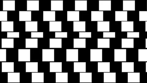 Abstract background with geometric optical illusion pattern. Stock Footage 72298388