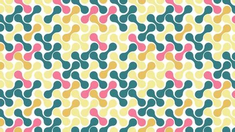 Abstract background geometric pattern metaball shape, with easter colorful Stock Illustration