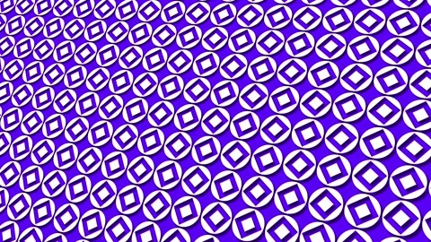 Abstract background with geometric pattern. Rotating squares Stock Footage 254072121