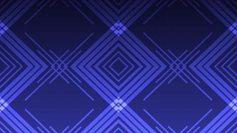 Abstract Background Geometric Pattern in Shades of Blue With Symmetrical Line Stock Illustration