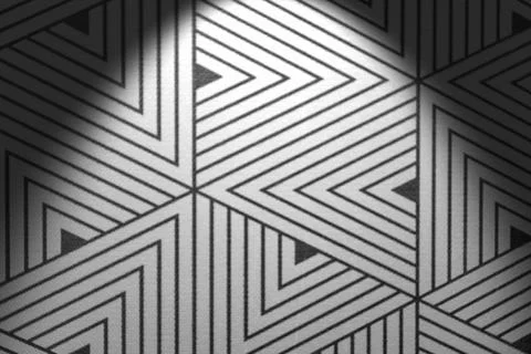 Abstract background with geometric pattern. Spotlight illumination. polygonal Stockfoto's