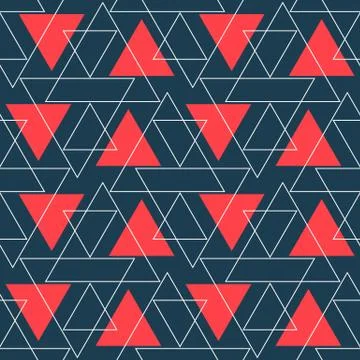 Abstract Background Geometric Seamless Pattern Stock Illustration