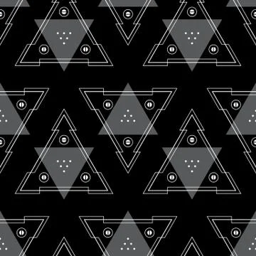 Abstract Background Geometric Seamless Pattern Stock Illustration