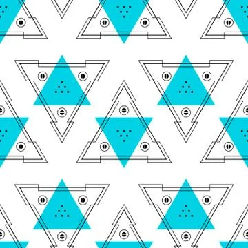 Abstract Background Geometric Seamless Pattern Illustrazione stock