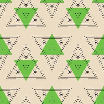 Abstract Background Geometric Seamless Pattern Stock Illustration