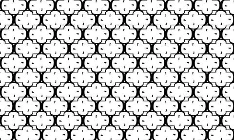 Abstract background, Geometric seamless pattern ,Black and white Stock Illustration