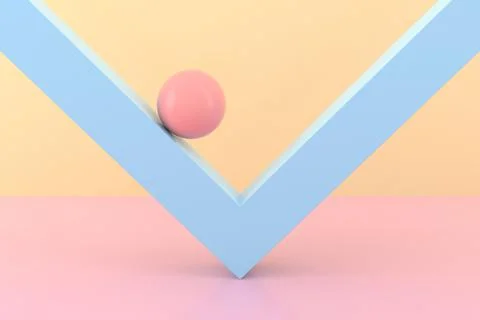 Abstract background of geometric shape. 3D rendering. Stock Illustration