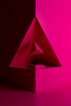 Abstract background of geometric shape. 3D rendering. Stock Illustration