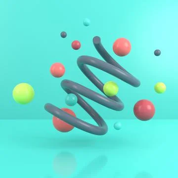 Abstract background of geometric shape. 3D rendering. Stock Illustration