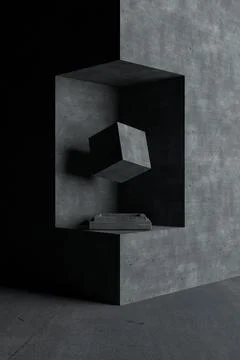 Abstract background of geometric shape. 3D rendering. イラスト素材