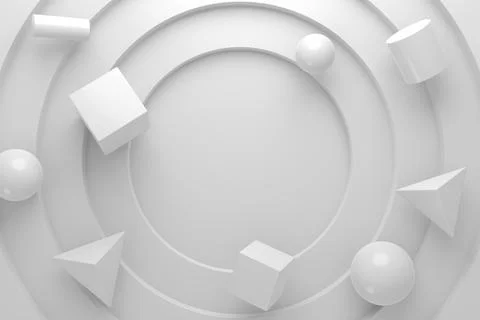 Abstract background of geometric shape. 3D rendering. イラスト素材