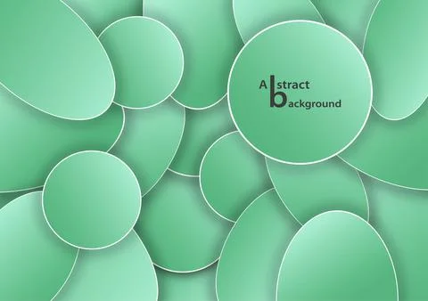 Abstract background, geometric shape green vector illustration. Stock Illustration